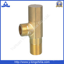 Brass Angle Valve with Brass Colour Thread (YD-5021)